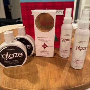 NIB Glaze Hair Product Set -Color,Repair,Prime